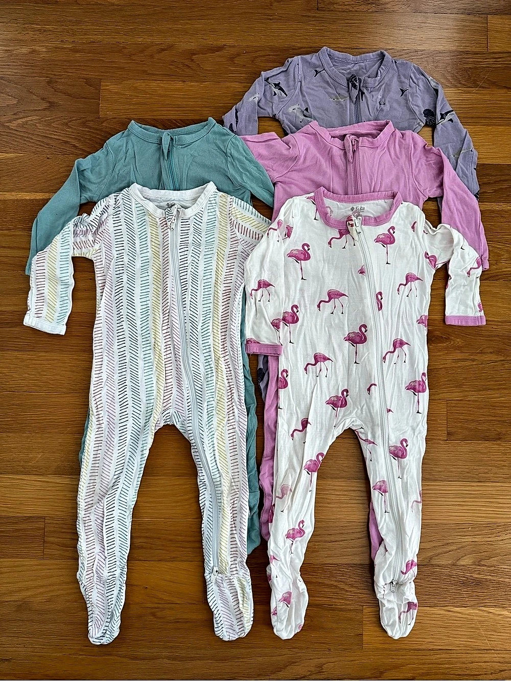 Kyte Baby Footie Pajama Lot of 5, 6-12 months
